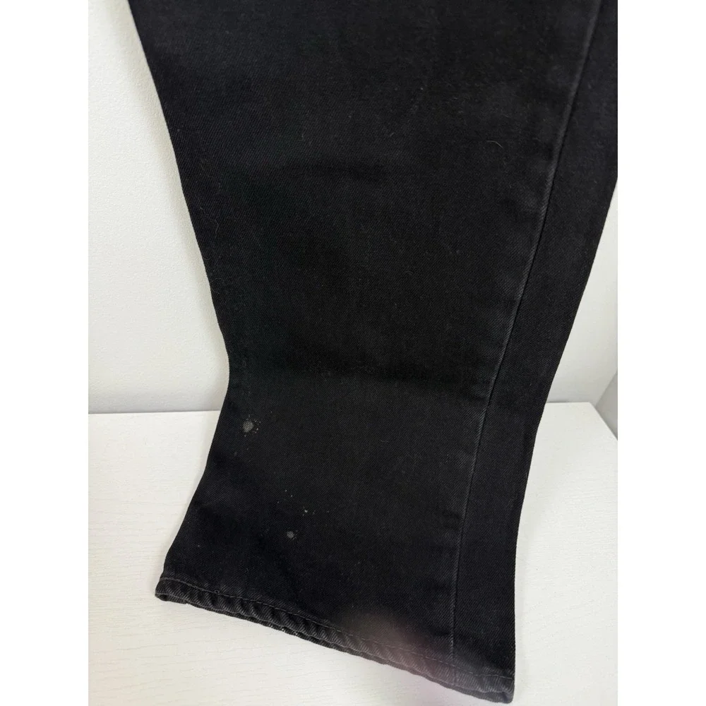 Levi's 501 Men Jeans 40X30 Black Denim Original Fit Straight Leg Button Fly READ